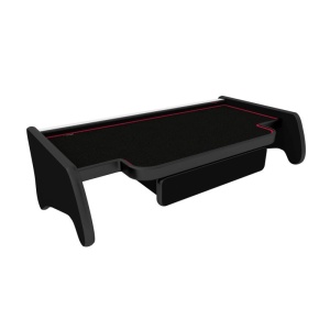 Masa bord, F-CORE,cu sertar,pozitie centrala, pentru MAN TGA, cabina XXL, 2000+, Negru/ Rosu