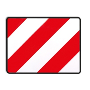 Placa transport agabaritic 40X30 CM dreapta profil PVC HICO