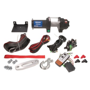 Troliu electric ATV, 3500 lb / 1589 kg, 12 m, HUSAR - cablu sintetic