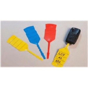 0850112 SET 300 BRELOCURI ALBASTRE + 2 MARKERE SERWO