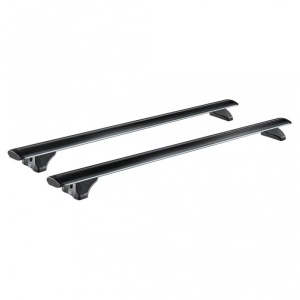 Bare transversale din aluminiu Cruz Airo FIX Black pentru Dacia Lodgy 2012+ cu bare longitudinale integrate