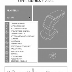 Cotiera Armster Standard OPEL CORSA F 2020-Prezent negru