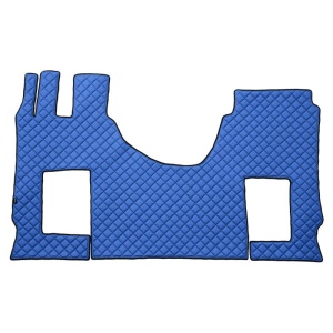 Covoras camion F-Core, Piele-ECO, pentru MERCEDES ACTROS MP4 / MP5, cabina lata 250 cm, scaun pasager pneumatic, Albastru