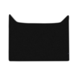 Covoras central cabina camion F-Core, velur, pentru DAF XF 105, transmisie automata, 2005+ , Negru - Gri