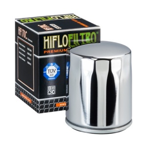 Filtru ulei HIFLO pentru motociclete HF170C ( CROM ) - Harley Davidson