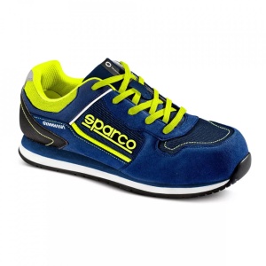 Incaltaminte de protectie SPARCO GYMKHANA - microfibra/net, Galben / Albastru Navy , marime: 42