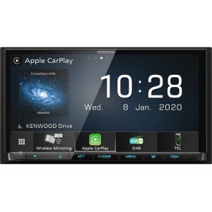 Kenwood dmx-8020dabs 2din cu ecran de 7′′, wifi/bluetooth/dab+ control smartphone wireless