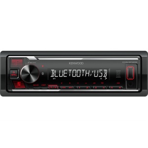 Kenwood kmm-bt209 radio cu usb/bluetooth, rosu