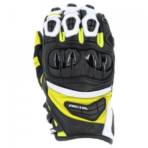Manusi moto Richa Stealth - negru/alb/galben