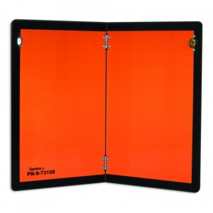Placa pliabila ADR, HICO TWY010, 40 x 30 cm, aluminiu, vertical, portocaliu, negru
