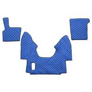 Set 3 covorase camion F-Core, Piele-ECO, pentru DAF XF 95, transmisie automata, 2002-2006, Albastru