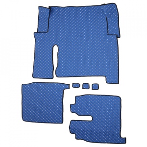 SET COVORASE PIELE ECOLOGICA TRUCK UMBRELLA PENTRU MAN SERIA TGX 6 ALBASTRU