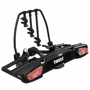 Suport biciclete Thule VeloSpace XT cu prindere pe carligul de remorcare (13 pini) - pentru 3 biciclete , culoare neagra