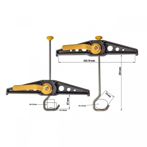 Suport fixare scara Rhino Safe Clamp RAS21 - set de 2 buc