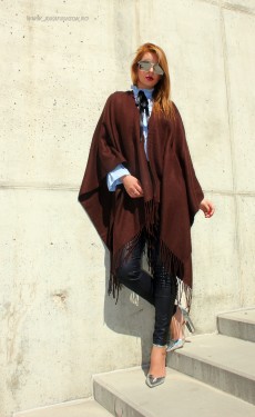 poncho dama femei