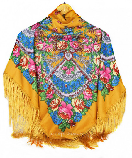 Sal Traditional "Svetlana" Galbena by jukafashion.ro