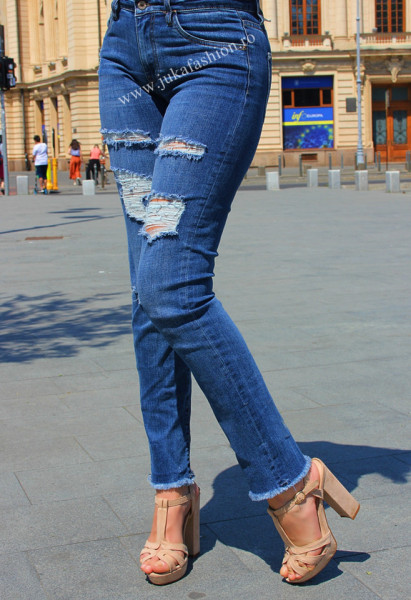 jeans dama blugi rupti de vara