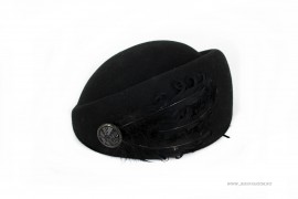 Toca Dama"Pena" Negru by JukaFashion.ro