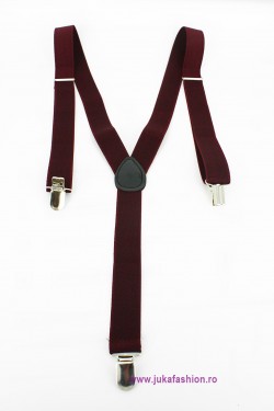 Bretele Barbat "Burgundy" by JukaFashion.ro cod 000110