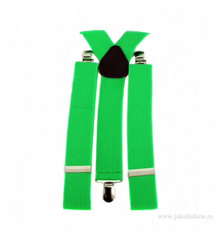 bretele unisex culoarea verde 