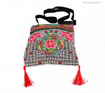 *Geanta Tip Traista "Boho" Red by JukaFashion.ro (2018)