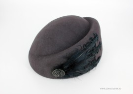 Toca Dama "Pena" Gri by JukaFashion.ro