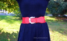 Curea Dama Elastic "Diva" Red by JukaFashion.ro cod CH3