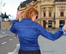 jacheta blugi jeans dama femei