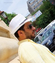 *Palarie Barbat de Vara "John" White by JukaFashion.ro cod 022B