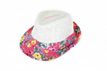 *Palarie Copii Vara "Flowers" Pink by jukafashion.ro