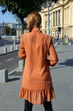 rochie midi dama femei volane 