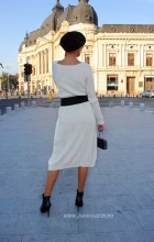 *Rochie Dama "Gemma" Cream by JukaFashion.ro cod G02