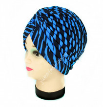 Turban Femei "Zebra" Bleu by jukafashion.ro