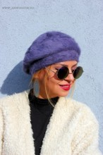 *Basca Dama Angora "Frida" Lila by JukaFashion.ro (2018)