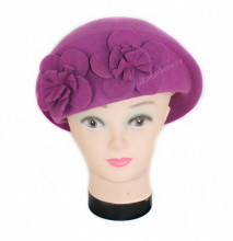 *Basca tip Toca "Brigitte" Roz by JukaFashion.ro