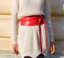 *Centura Tip Brau "Zoom" Red Edition by JukaFashion.ro cod K01