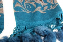 *Fular Dama PREMIUM "Lillo" Turcoaz cod LI3