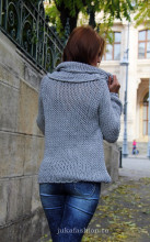 Pulover Dama "Cosmo" Grey by JukaFashion.ro cod Z5