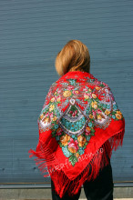 Sal Traditional "Svetlana" Rosu by jukafashion.ro