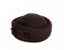 *Toca Dama "Daisy" Maron by JukaFashion.ro
