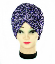 Turban Femei "Animal" Purple by JukaFashion.ro (2018)
