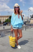 Bluza Dama "Breeze" Blue by JukaFashion.ro (2018)