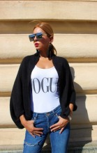 Cardigan 'Bolero" Negru by JukaFashion.ro (2018)