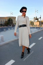 *Rochie Dama "Gemma" Cream by JukaFashion.ro cod G02