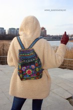 Rucsac Traditional "Flower Bomb" by JukaFashion.ro cod [2018]