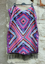 Sal Traditional "Geometrique" Negru by jukafashion.ro