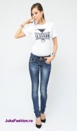Blugi Skinny Elastici "Degradee" by JukaFashion.ro cod 00204