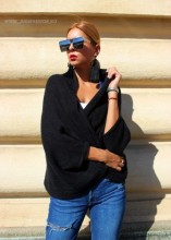 Cardigan 'Bolero" Negru by JukaFashion.ro (2018)