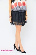 Fusta Dama " Curly" Neagra by JukaFashion.ro cod 5454