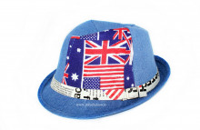 *Palarie Copii Vara "London" Blue by jukafashion.ro